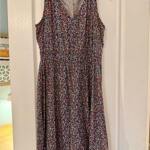 Old Navy Colorful Floral Midi Dress